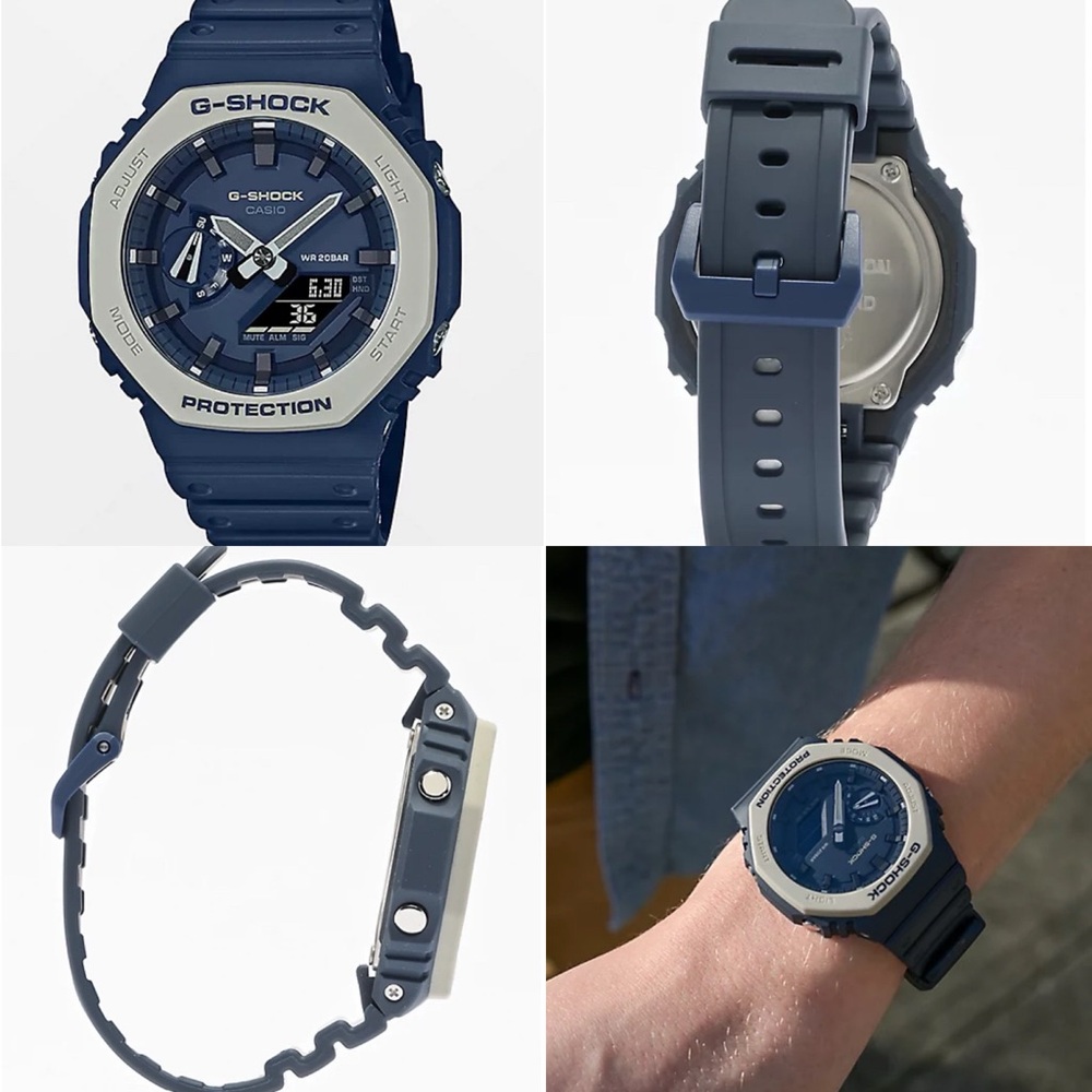 MENS G-SHOCK GA2110 EARTH TONE COLOR SERIES - NAVY